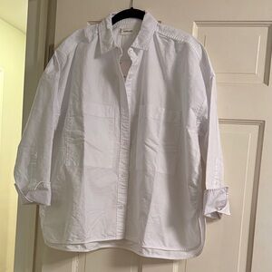 Everlane White Button-Up Blouse